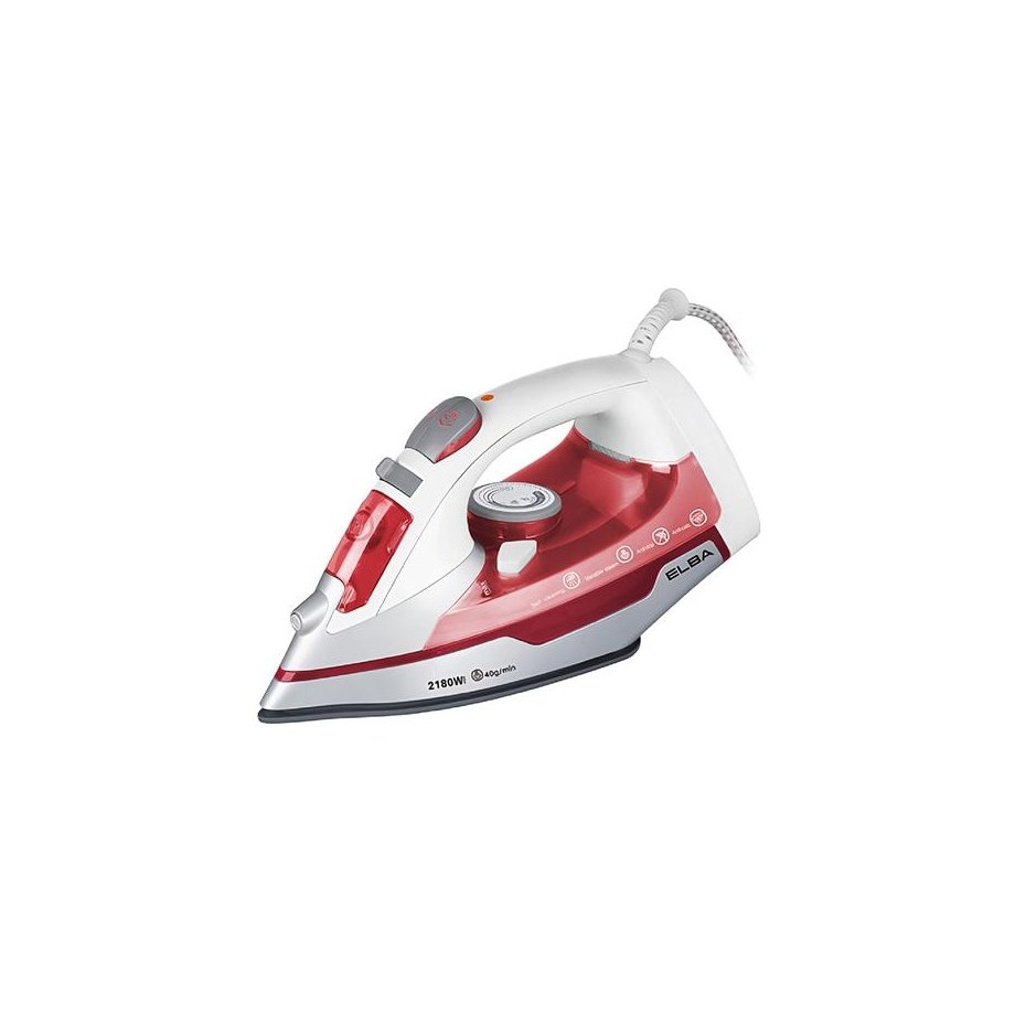 Elba Steam Iron Ceramic (ESI-H2023C (RD) - 2180W)